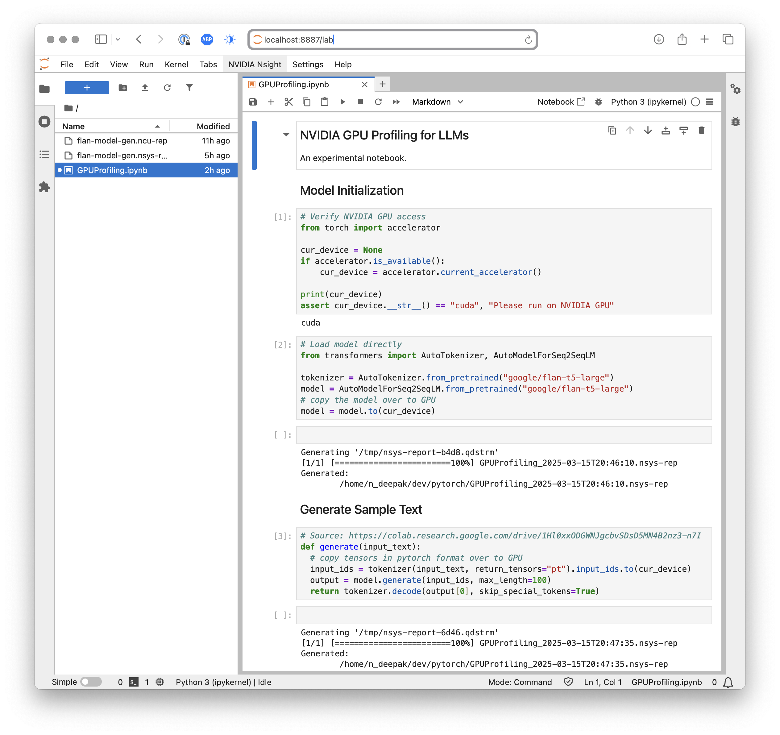 Jupyter screenshot